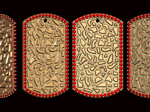 nugget tag pendant 3Dプリントモデル