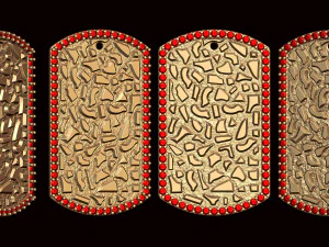 너겟 태그 펜던트 3D 프린트 모델