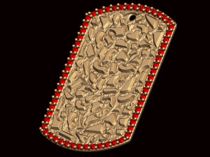 nugget tag pendant Modèles 3D en vedette
