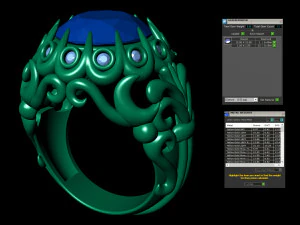 lady coktail ring 3D Print Model
