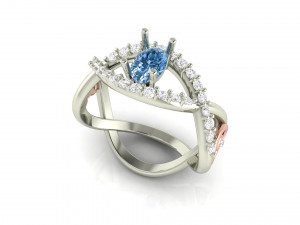 infinity love promise band ring 3D Print Model