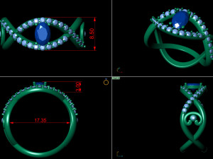 infinity love promise band ring 3D Print Model
