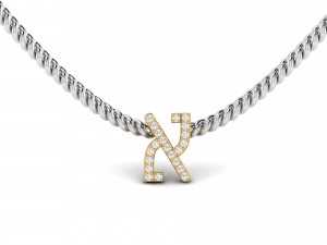 herbew small letter pendant Modelo de Impressão 3D