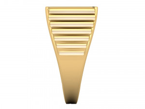 gents diamond signet ring 3D Print Model