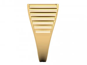 gents diamond signet ring 3D Print Model