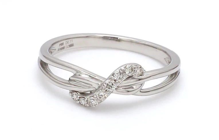 engagement infinity diamond ring 3D Print Model .c4d .max .obj .3ds .fbx .stl .blend 