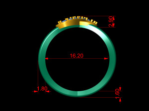 engagement infinity diamond ring 3D printmodel