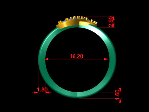 engagement infinity diamond ring 3D Print Model