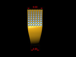 diamond stubborn band 6 rows Modello di stampa 3D