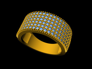 diamond stubborn band 6 rows Modello di stampa 3D