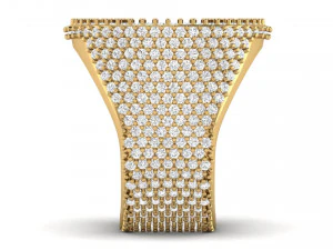 c letter diamond ring 3D Print Model