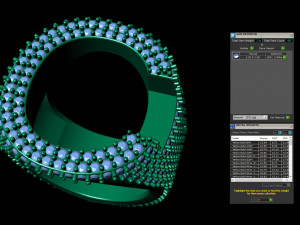 c letter diamond ring 3D Print Model