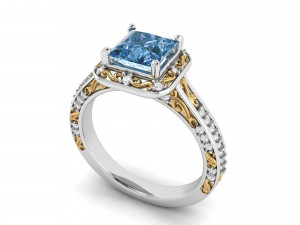 bridal engagement ring 005 3D Print Model