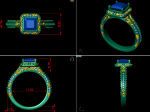 bridal engagement ring 005 3D Print Model