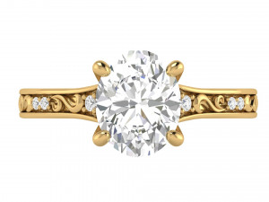 bridal engagement ring 3D Принт Модель