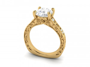 bridal engagement ring 3D Принт Модель