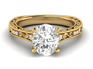 bridal engagement ring 3D Принт Модель