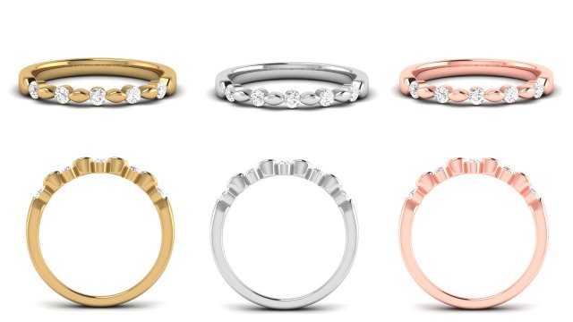 promise diamond ring band 3D Принт Модель .c4d .max .obj .3ds .fbx .stl .blend 