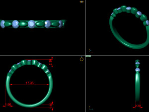 promise diamond ring band 3D Принт Модель