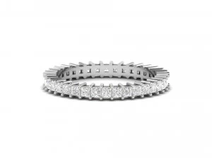 princess cut square diamond eternity band 3D Print Model