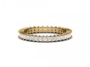 princess cut square diamond eternity band 3D Print Model