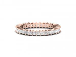 princess cut square diamond eternity band 3D Print Model