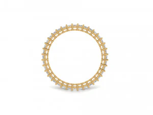 princess cut square diamond eternity band 3D Print Model