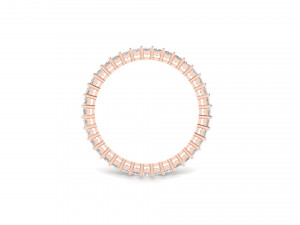 princess cut square diamond eternity band Modelo de Impressão 3D