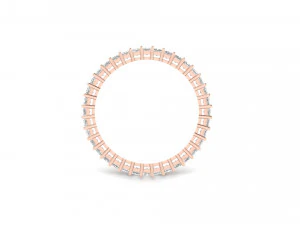 princess cut square diamond eternity band 3D Print Model