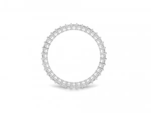 princess cut square diamond eternity band 3D Print Model