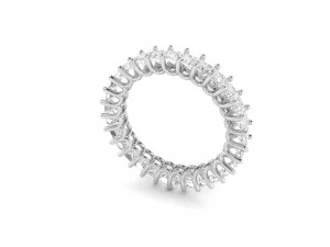 u prong square diamond eternity band 3D Print Model