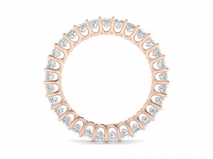 u prong square diamond eternity band 3D प्रिंट मॉडल