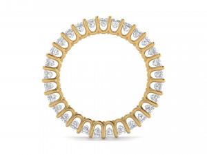 u prong square diamond eternity band 3D प्रिंट मॉडल