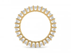 u prong square diamond eternity band 3D Print Model