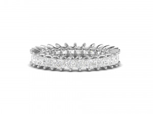 u prong square diamond eternity band 3D प्रिंट मॉडल