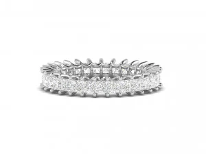 u prong square diamond eternity band 3D Print Model