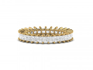 u prong square diamond eternity band 3D प्रिंट मॉडल