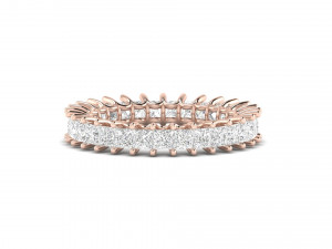 u prong square diamond eternity band 3D प्रिंट मॉडल