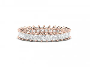 u prong square diamond eternity band 3D Print Model