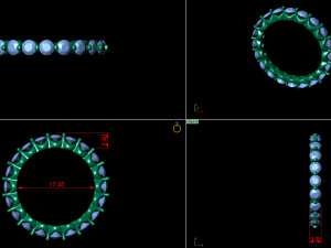 basket diamond band ring Modello di stampa 3D