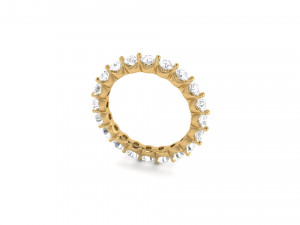 basket diamond band ring Modello di stampa 3D
