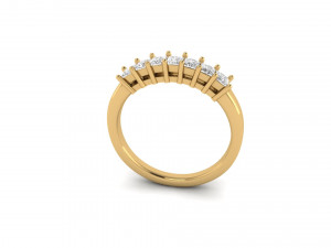 wedding diamond band ring 3D Baskı Modeli