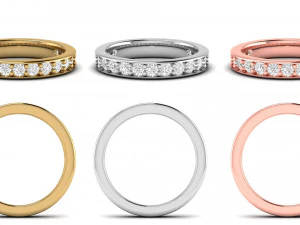 cincin berlian lucu sederhana Model Cetak 3D