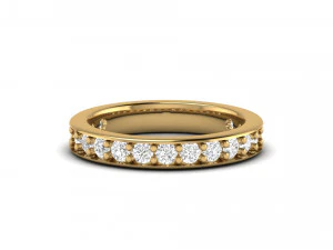 simple cute diamond band ring 3D Print Model