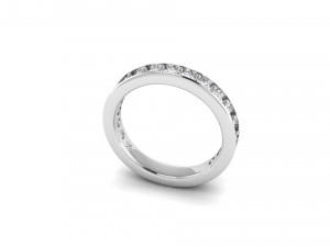 simple cute diamond band ring 3D प्रिंट मॉडल