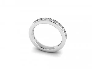 simple cute diamond band ring 3D Print Model