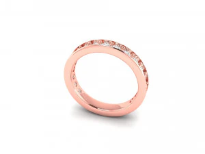 simple cute diamond band ring 3D Print Model