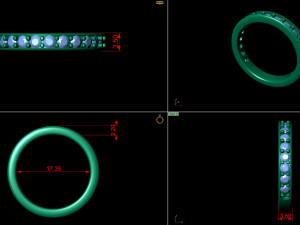 simple cute diamond band ring 3D प्रिंट मॉडल