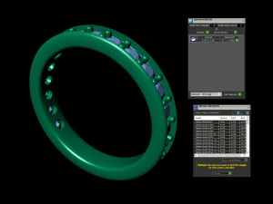 simple cute diamond band ring 3D Print Model