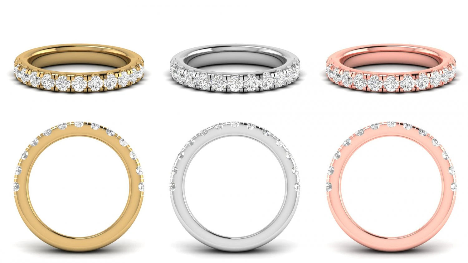 diamond ring 3D Print Model .c4d .max .obj .3ds .fbx .stl .blend